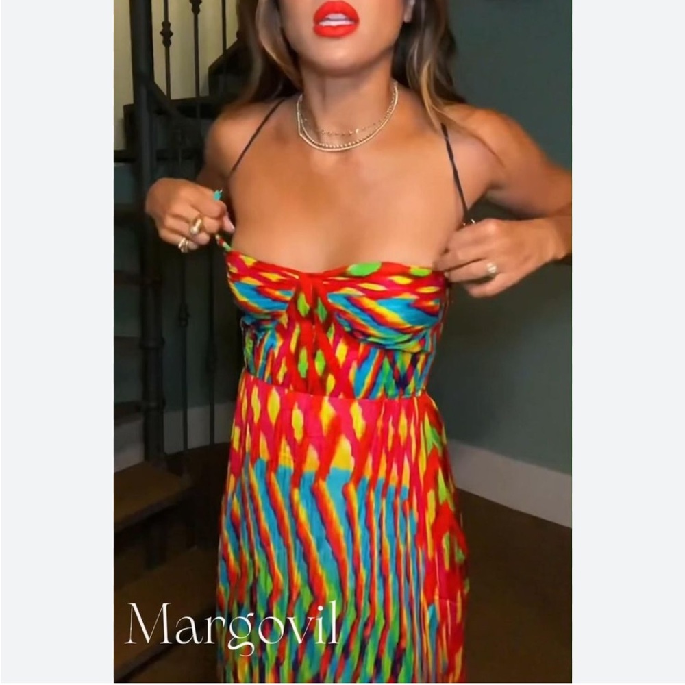 NWOT Colorful Maxi Dress-never been worn!